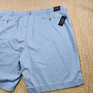 Polo‎ Ralph Lauren Shorts Men 50 Big Classic Fit 10" Chino Light Blue Pony Logo